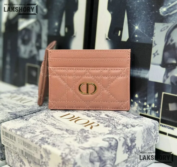 Dior 1:1 Mirror Replica Dior Caro Freesia Card Holder Christian Dior Replica Wallets Dior 1:1 Mirror Replica Dior Caro Freesia Card Holder Christian Dior Replica Wallets