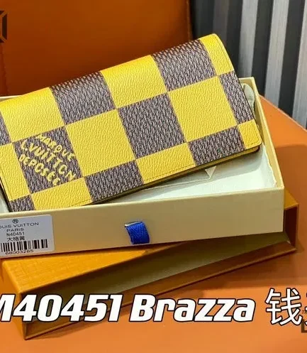 Louis Vuitton 1:1 Mirror Replica Portefeuille Brazza Long Wallet 19CM/7.5IN Louis Vuitton Replica Wallets