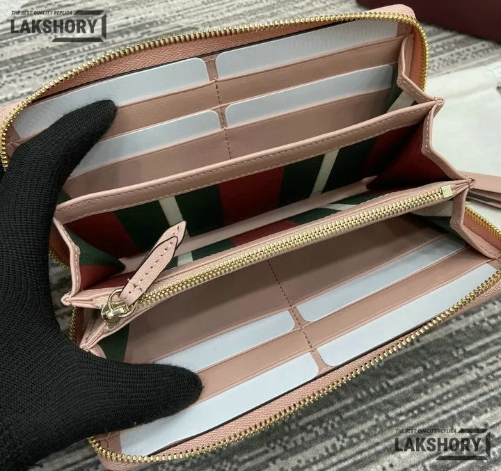 Gucci 1:1 Mirror Replica GG Emblem Zip Around Wallet 19CM/7.5IN Gucci Replica Wallets Gucci 1:1 Mirror Replica GG Emblem Zip Around Wallet 19CM/7.5IN Gucci Replica Wallets