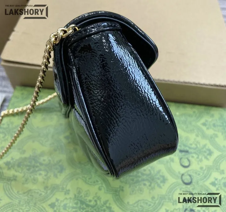 Gucci 1:1 Mirror Replica Lambskin Matelasse Super Mini GG Marmont 16.5CM/6.5IN Gucci Replica Marmont Bags Gucci 1:1 Mirror Replica Lambskin Matelasse Super Mini GG Marmont 16.5CM/6.5IN Gucci Replica Marmont Bags
