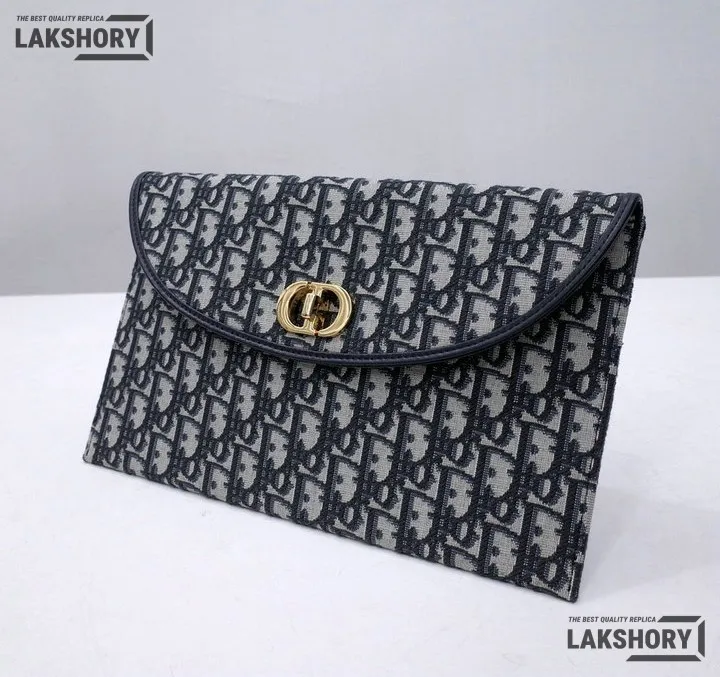 Dior 1:1 Mirror Replica Oblique 30 Montaigne Avenue Pouch With Flap Blue 30CM/11.8IN Christian Dior Replica Wallets Dior 1:1 Mirror Replica Oblique 30 Montaigne Avenue Pouch With Flap Blue 30CM/11.8IN Christian Dior Replica Wallets