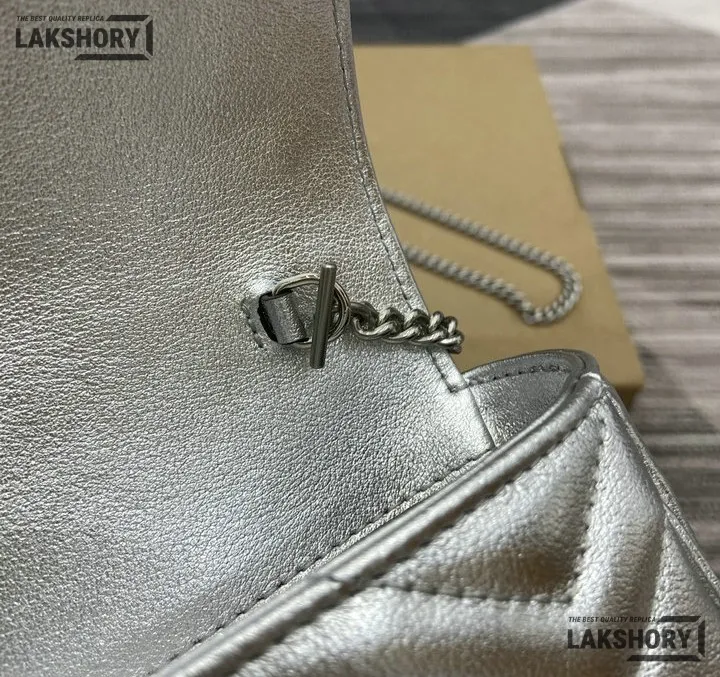 Gucci 1:1 Mirror Replica GG Marmont Mini Shoulder Bag Grey 16.5CM/6.5IN Gucci Replica Marmont Bags Gucci 1:1 Mirror Replica GG Marmont Mini Shoulder Bag Grey 16.5CM/6.5IN Gucci Replica Marmont Bags