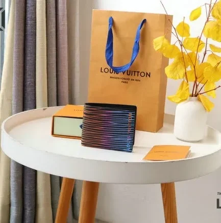 Louis Vuitton 1:1 Mirror Replica Slender Wallet Gradient Electric Sun 11CM/4.3IN Louis Vuitton Replica Wallets