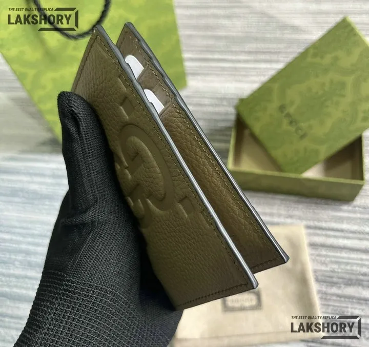 Gucci 1:1 Mirror Replica Leather Jumbo GG Card Case 7.5CM/3IN Gucci Replica Wallets Gucci 1:1 Mirror Replica Leather Jumbo GG Card Case 7.5CM/3IN Gucci Replica Wallets