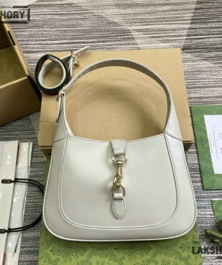 Gucci 1:1 Mirror Replica Jackie 1961 Calfskin Medium Leather Bag 27.5CM/10.8IN Gucci Replica Jackie Bags