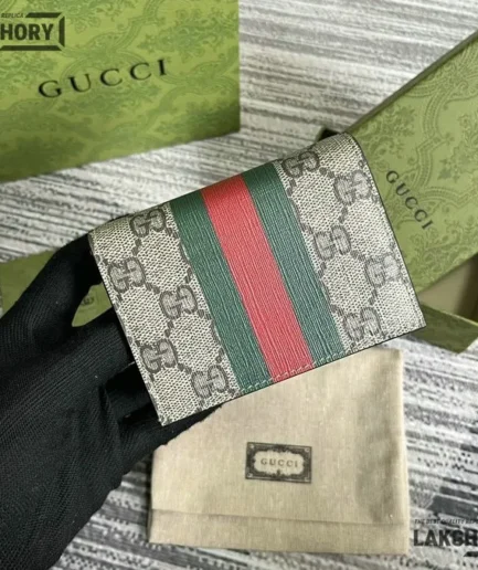 Gucci 1:1 Mirror Replica Leather Kawaii Animal Printed Wallet 7CM/2.8IN Gucci Replica Wallets