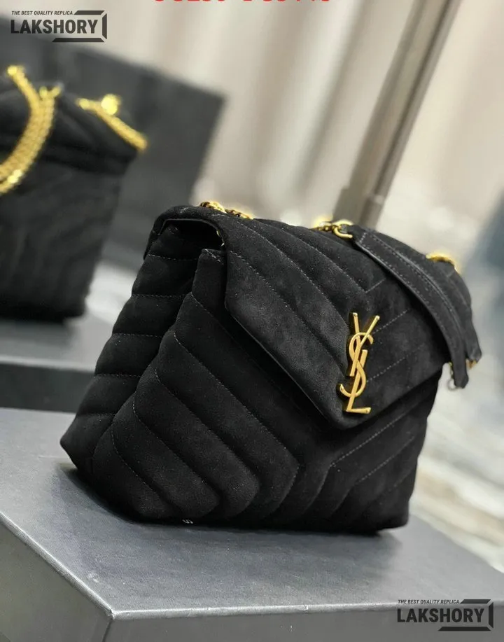YSL 1:1 Mirror Replica Suede Calfskin Small Loulou Chain Satchel 24CM/9.4IN Replica Crossbody Bags YSL 1:1 Mirror Replica Suede Calfskin Small Loulou Chain Satchel 24CM/9.4IN Replica Crossbody Bags