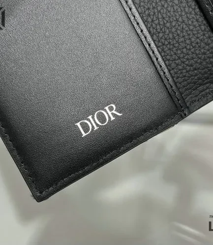 Dior 1:1 Mirror Replica Saddle Vertical Bifold Card Holder 11.2CM/4.4IN Christian Dior Replica Wallets