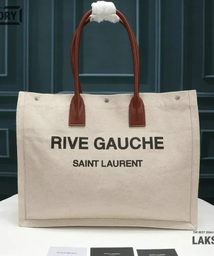 YSL 1:1 Mirror Replica Large Rive Gauche Shopper Tote 46CM/18.1IN Replica Tote Bags