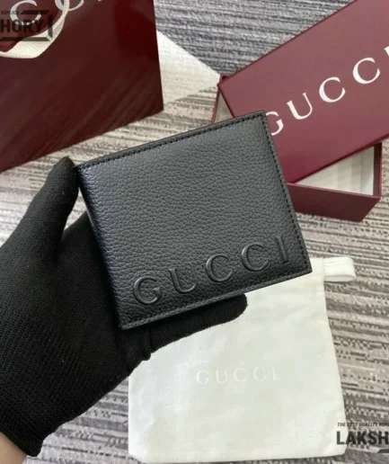 Gucci 1:1 Mirror Replica Bi-fold Wallet With Gucci Logo 9CM/3.5IN Gucci Replica Wallets