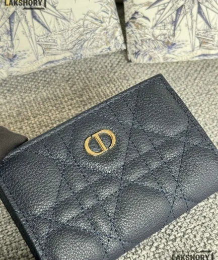 Dior 1:1 Mirror Replica Dior Caro Dahlia Wallet 11CM/4.3IN Christian Dior Replica Wallets