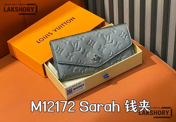 Louis Vuitton 1:1 Mirror Replica Sarah Wallet Monogram Empreinte 19CM/7.5IN Louis Vuitton Replica Wallets Louis Vuitton 1:1 Mirror Replica Sarah Wallet Monogram Empreinte 19CM/7.5IN Louis Vuitton Replica Wallets