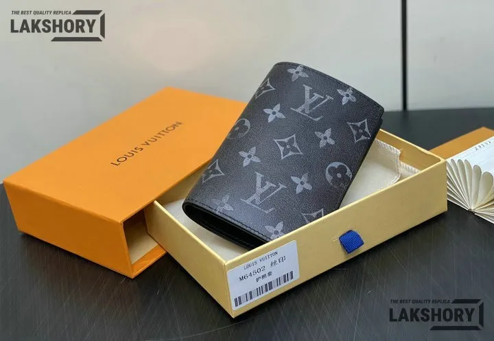 Louis Vuitton 1:1 Mirror Replica Passport Cover Monogram Canvas Black 14CM/5.5IN Louis Vuitton Replica Wallets Louis Vuitton 1:1 Mirror Replica Passport Cover Monogram Canvas Black 14CM/5.5IN Louis Vuitton Replica Wallets
