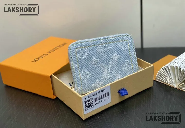 Louis Vuitton 1:1 Mirror Replica Zippy Coin Purse Washed Gray Monogram Denim 11CM/4.3IN Louis Vuitton Replica Wallets Louis Vuitton 1:1 Mirror Replica Zippy Coin Purse Washed Gray Monogram Denim 11CM/4.3IN Louis Vuitton Replica Wallets