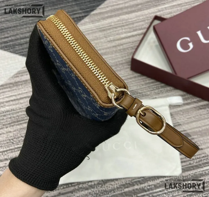 Gucci 1:1 Mirror Replica GG Emblem Zip Around Wallet 19CM/7.5IN Gucci Replica Wallets Gucci 1:1 Mirror Replica GG Emblem Zip Around Wallet 19CM/7.5IN Gucci Replica Wallets