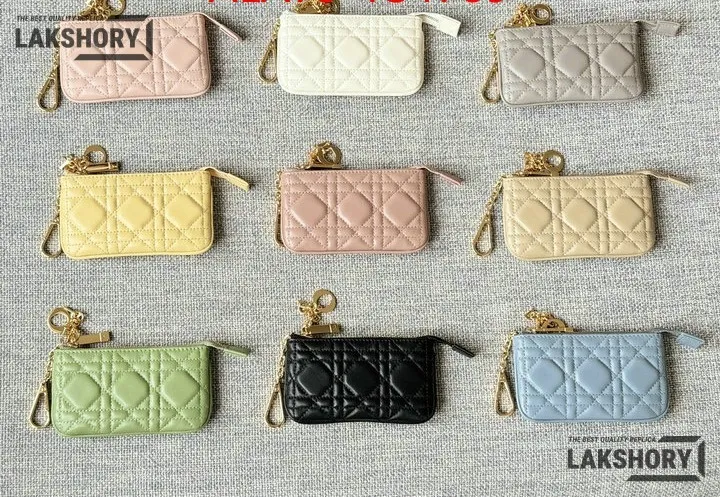Dior 1:1 Mirror Replica Lambskin Cannage Lady Dior Zipped Key Case 7.6CM/3IN Christian Dior Replica Wallets Dior 1:1 Mirror Replica Lambskin Cannage Lady Dior Zipped Key Case 7.6CM/3IN Christian Dior Replica Wallets