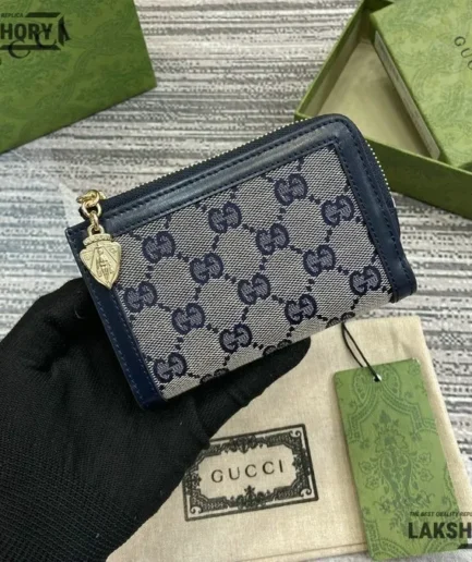 Gucci 1:1 Mirror Replica Canvas Luce Zip Around Wallet 13CM/5.1IN Gucci Replica Wallets