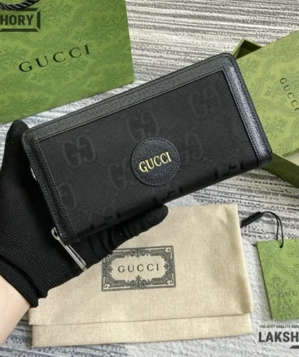 Gucci 1:1 Mirror Replica Econyl Off The Grid Zip Around Wallet 19CM/7.5IN Gucci Replica Wallets