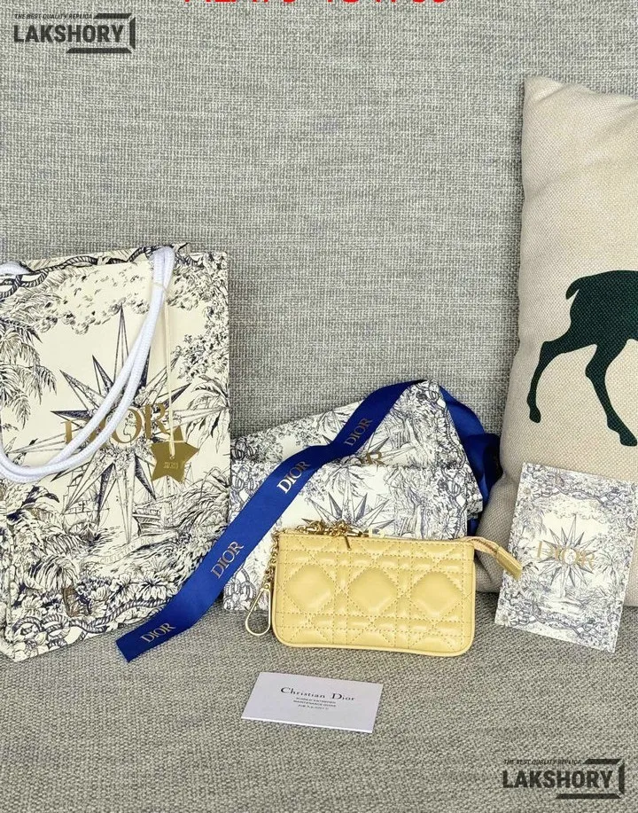 Dior 1:1 Mirror Replica Lambskin Cannage Lady Dior Zipped Key Case 7.6CM/3IN Christian Dior Replica Wallets Dior 1:1 Mirror Replica Lambskin Cannage Lady Dior Zipped Key Case 7.6CM/3IN Christian Dior Replica Wallets