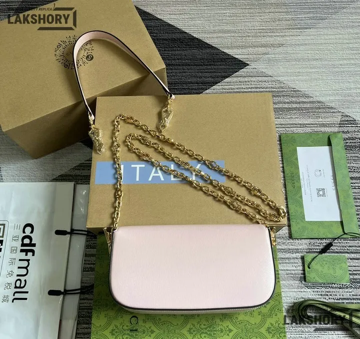 Gucci 1:1 Mirror Replica Horsebit 1955 Small Chain Pink Shoulder Bag 24CM/9.4IN Gucci Replica Horsebit Bags Gucci 1:1 Mirror Replica Horsebit 1955 Small Chain Pink Shoulder Bag 24CM/9.4IN Gucci Replica Horsebit Bags
