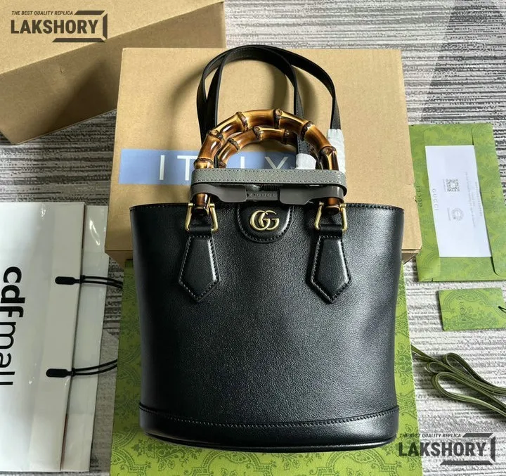 Gucci 1:1 Mirror Replica Diana Bamboo Handle Tote Bag 22CM/8.7IN Gucci Replica Bamboo Bags Gucci 1:1 Mirror Replica Diana Bamboo Handle Tote Bag 22CM/8.7IN Gucci Replica Bamboo Bags