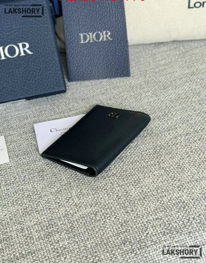 Dior 1:1 Mirror Replica CD Icon Vertical Bifold Card Holder 11.2CM/4.4IN Christian Dior Replica Wallets Dior 1:1 Mirror Replica CD Icon Vertical Bifold Card Holder 11.2CM/4.4IN Christian Dior Replica Wallets