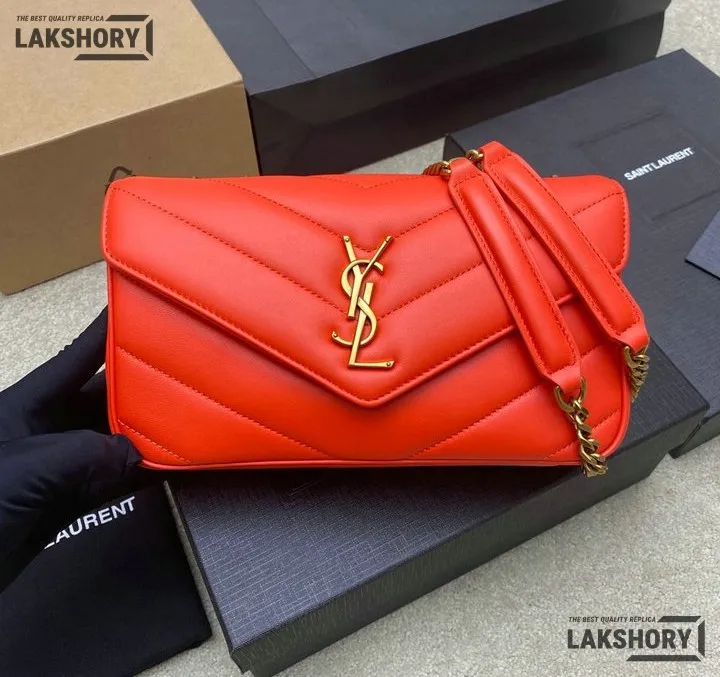 Ysl 1:1 Mirror Replica Loulou Small Matelassé Chain Bag 24CM/9.4IN Replica Crossbody Bags Ysl 1:1 Mirror Replica Loulou Small Matelassé Chain Bag 24CM/9.4IN Replica Crossbody Bags