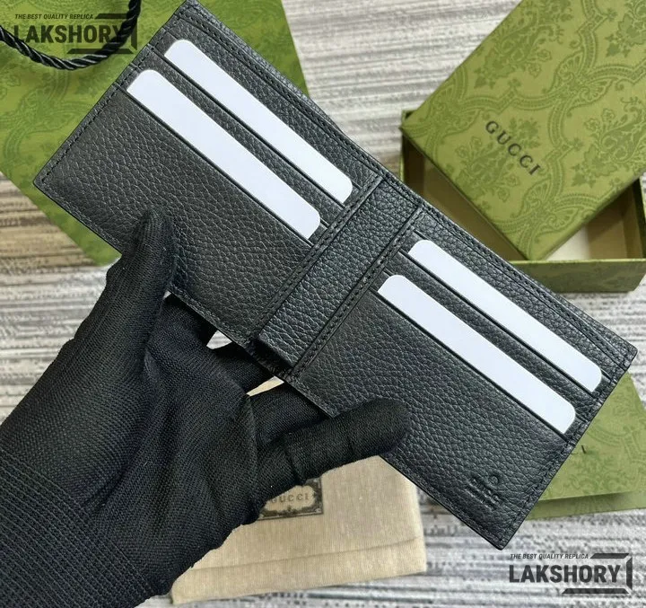 Gucci 1:1 Mirror Replica Jumbo GG Bifold Leather Coin Wallet 9CM/3.5IN Gucci Replica Wallets Gucci 1:1 Mirror Replica Jumbo GG Bifold Leather Coin Wallet 9CM/3.5IN Gucci Replica Wallets