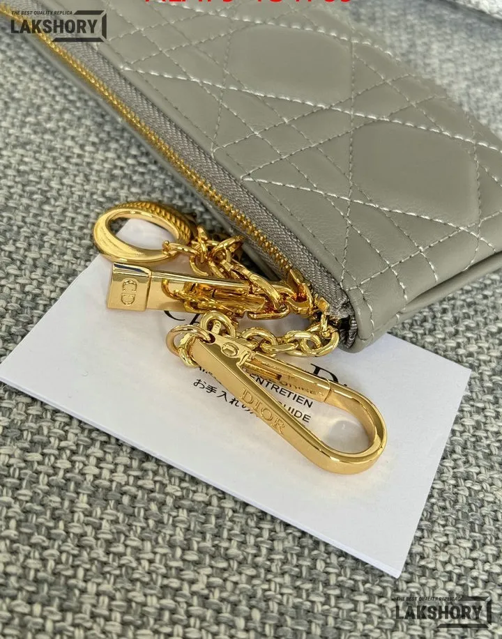 Dior 1:1 Mirror Replica Lambskin Cannage Lady Dior Zipped Key Case 7.6CM/3IN Christian Dior Replica Wallets Dior 1:1 Mirror Replica Lambskin Cannage Lady Dior Zipped Key Case 7.6CM/3IN Christian Dior Replica Wallets