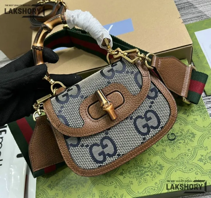 Gucci 1:1 Mirror Replica Canvas Bamboo 1947 Leather Bag Gucci Replica Bamboo Bags Gucci 1:1 Mirror Replica Canvas Bamboo 1947 Leather Bag Gucci Replica Bamboo Bags