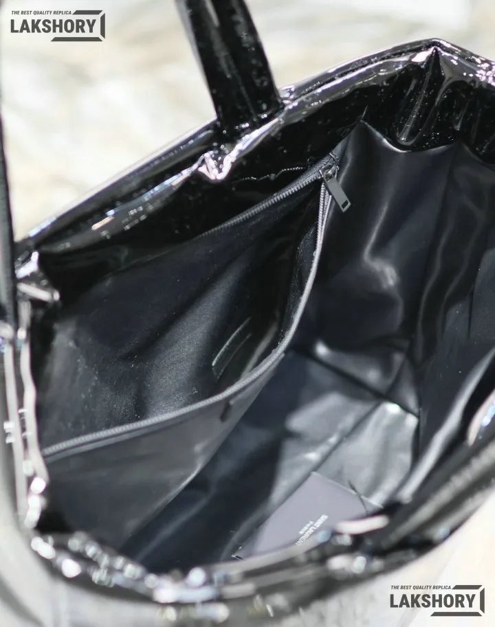 YSL 1:1 Mirror Replica Padded Cowhide Maxi Tote Bag Black 50CM/19.7IN Replica Tote Bags YSL 1:1 Mirror Replica Padded Cowhide Maxi Tote Bag Black 50CM/19.7IN Replica Tote Bags