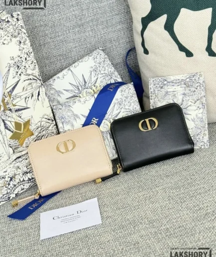 Dior 1:1 Mirror Replica 30 Montaigne Zip Coin Case Wallet 8.5CM/3.3IN Christian Dior Replica Wallets
