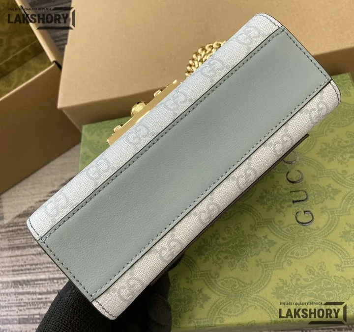 Gucci 1:1 Mirror Replica Padlock GG Supreme Small Shoulder Bag 20CM/7.9IN Gucci Replica Padlock Bags Gucci 1:1 Mirror Replica Padlock GG Supreme Small Shoulder Bag 20CM/7.9IN Gucci Replica Padlock Bags