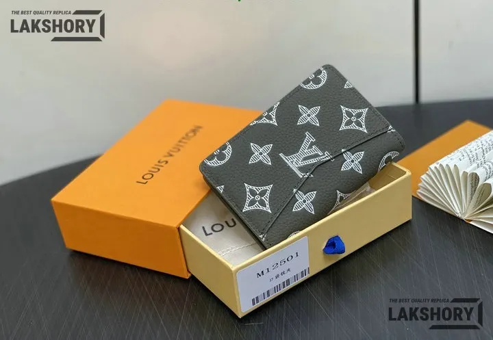 Louis Vuitton 1:1 Mirror Replica Pocket Organizer Monogram Shadow Olive Green 8CM/3.1IN Louis Vuitton Replica Wallets Louis Vuitton 1:1 Mirror Replica Pocket Organizer Monogram Shadow Olive Green 8CM/3.1IN Louis Vuitton Replica Wallets