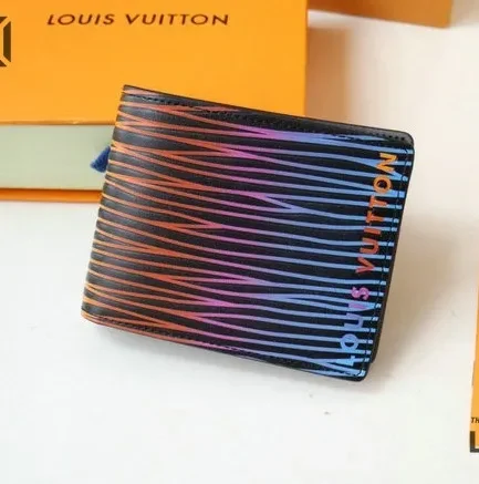 Louis Vuitton 1:1 Mirror Replica Slender Wallet Gradient Electric Sun 11CM/4.3IN Louis Vuitton Replica Wallets