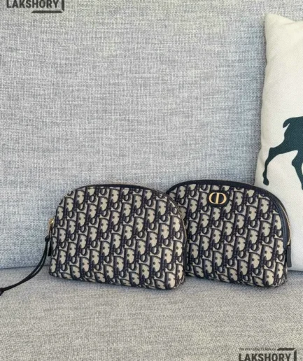 Dior 1:1 Mirror Replica Oblique 30 Montaigne Cosmetic Pouch 24CM/9.4IN Christian Dior Replica 30 Montaigne
