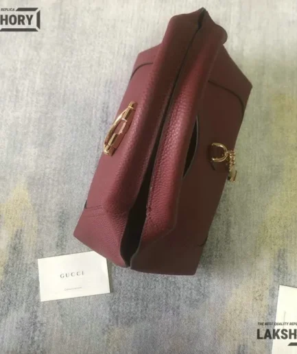 Gucci 1:1 Mirror Replica Softbit Medium Top Handle Bag 27.5CM/10.8IN Gucci Replica Horsebit Bags