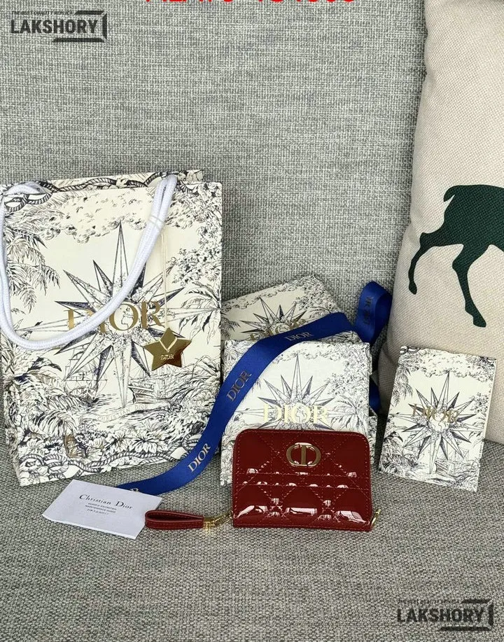 Dior 1:1 Mirror Replica Dior Microcannage Patent Leather Croisiere Wallet on Chain 11CM/4.3IN Christian Dior Replica Wallets Dior 1:1 Mirror Replica Dior Microcannage Patent Leather Croisiere Wallet on Chain 11CM/4.3IN Christian Dior Replica Wallets