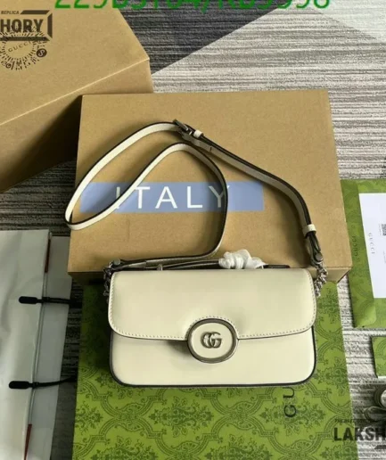 Gucci 1:1 Mirror Replica Petite GG Mini Leather Shoulder Bag 21CM/8.3IN Gucci Replica Marmont Bags