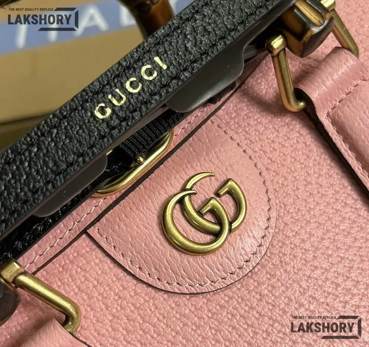 Gucci 1:1 Mirror Replica Calfskin Web Small Diana Shoulder Bag 27CM/10.6IN Gucci Replica Bamboo Bags Gucci 1:1 Mirror Replica Calfskin Web Small Diana Shoulder Bag 27CM/10.6IN Gucci Replica Bamboo Bags