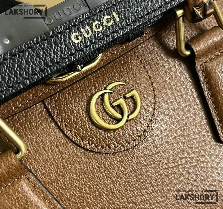 Gucci 1:1 Mirror Replica Calfskin Web Small Diana Shoulder Bag 27CM/10.6IN Gucci Replica Bamboo Bags Gucci 1:1 Mirror Replica Calfskin Web Small Diana Shoulder Bag 27CM/10.6IN Gucci Replica Bamboo Bags