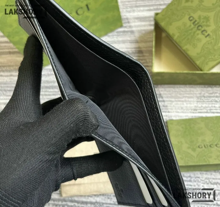 Gucci 1:1 Mirror Replica Jumbo GG Bifold Leather Coin Wallet 9CM/3.5IN Gucci Replica Wallets Gucci 1:1 Mirror Replica Jumbo GG Bifold Leather Coin Wallet 9CM/3.5IN Gucci Replica Wallets