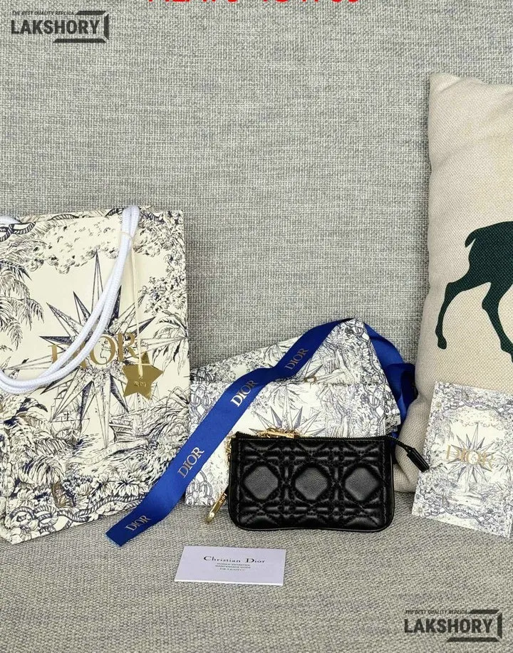 Dior 1:1 Mirror Replica Lambskin Cannage Lady Dior Zipped Key Case 7.6CM/3IN Christian Dior Replica Wallets Dior 1:1 Mirror Replica Lambskin Cannage Lady Dior Zipped Key Case 7.6CM/3IN Christian Dior Replica Wallets