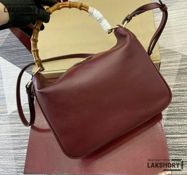 Gucci 1:1 Mirror Replica Diana Medium Shoulder Bag Rosso Red 30CM/11.8IN Gucci Replica Bamboo Bags Gucci 1:1 Mirror Replica Diana Medium Shoulder Bag Rosso Red 30CM/11.8IN Gucci Replica Bamboo Bags