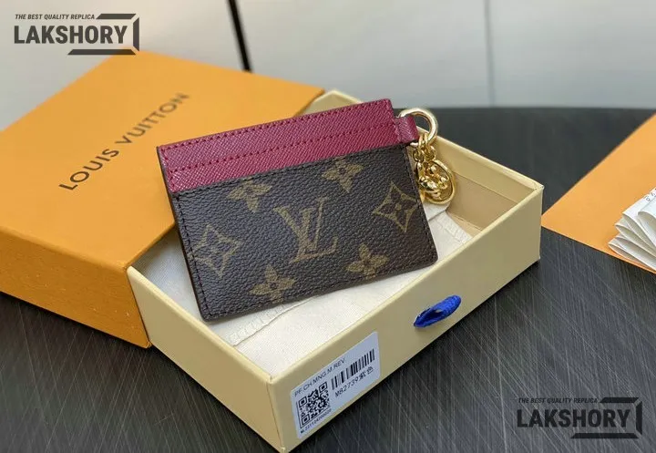 Louis Vuitton 1:1 Mirror Replica Monogram LV Charms Card Holder 7CM/2.8IN Louis Vuitton Replica Wallets Louis Vuitton 1:1 Mirror Replica Monogram LV Charms Card Holder 7CM/2.8IN Louis Vuitton Replica Wallets