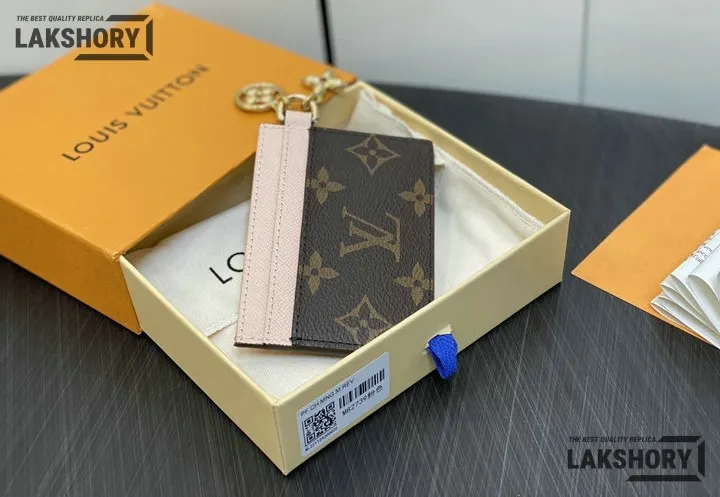 Louis Vuitton 1:1 Mirror Replica Monogram LV Charms Card Holder 7CM/2.8IN Louis Vuitton Replica Wallets Louis Vuitton 1:1 Mirror Replica Monogram LV Charms Card Holder 7CM/2.8IN Louis Vuitton Replica Wallets