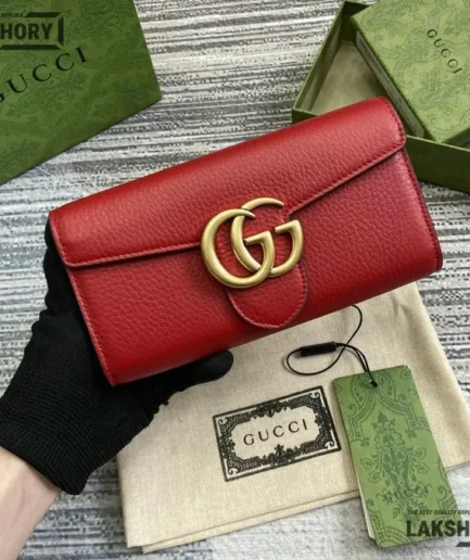 Gucci 1:1 Mirror Replica GG Marmont Continental Wallet 19.5CM/7.7IN Gucci Replica Wallets