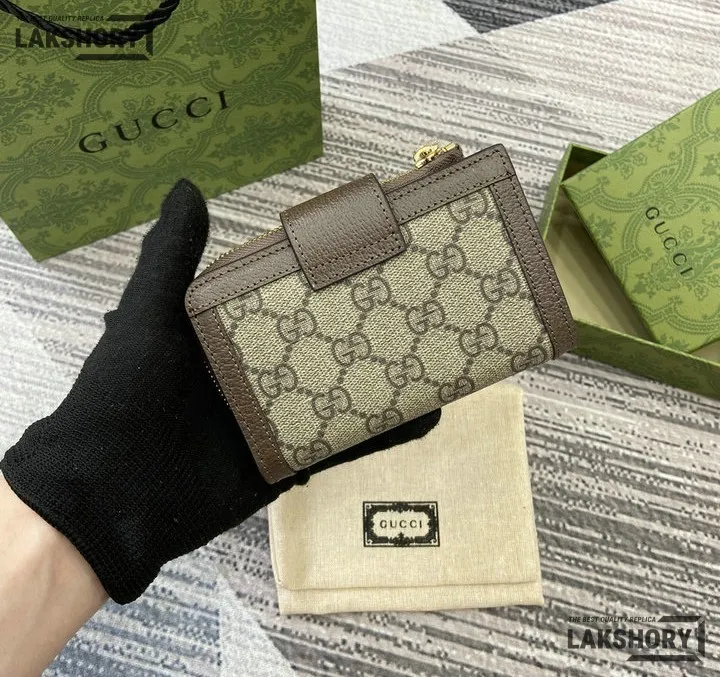 Gucci 1:1 Mirror Replica Ophidia Card Case Supreme Wallet Beige Brown 13CM/5.1IN Gucci Replica Wallets Gucci 1:1 Mirror Replica Ophidia Card Case Supreme Wallet Beige Brown 13CM/5.1IN Gucci Replica Wallets