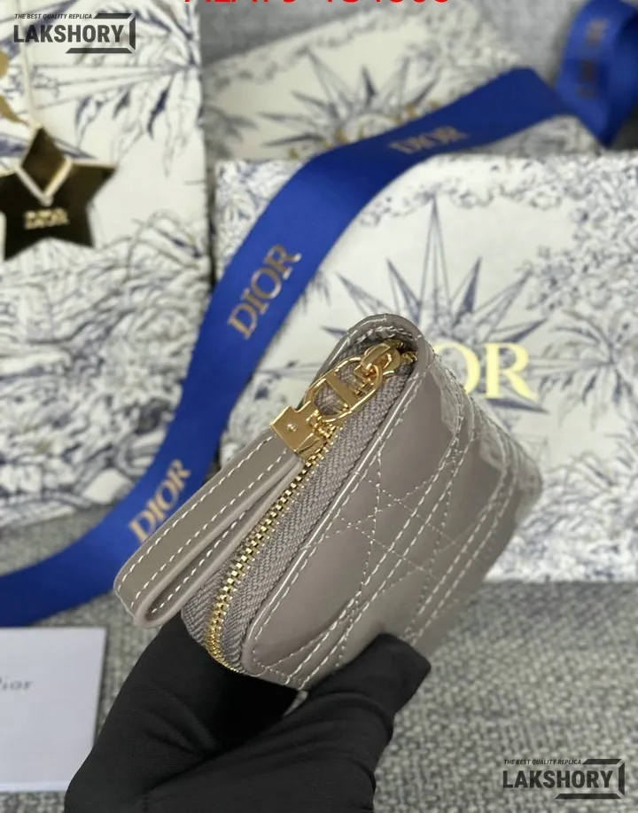 Dior 1:1 Mirror Replica Dior Microcannage Patent Leather Croisiere Wallet on Chain 11CM/4.3IN Christian Dior Replica Wallets Dior 1:1 Mirror Replica Dior Microcannage Patent Leather Croisiere Wallet on Chain 11CM/4.3IN Christian Dior Replica Wallets