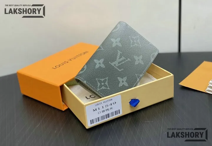 Louis Vuitton 1:1 Mirror Replica Pocket Organizer Monogram Khaki 7.5CM/3IN Louis Vuitton Replica Wallets Louis Vuitton 1:1 Mirror Replica Pocket Organizer Monogram Khaki 7.5CM/3IN Louis Vuitton Replica Wallets